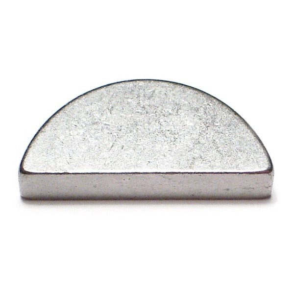 Woodruff Key,  8 x 13 mm Key Size,  Steel Zinc,  3 PK