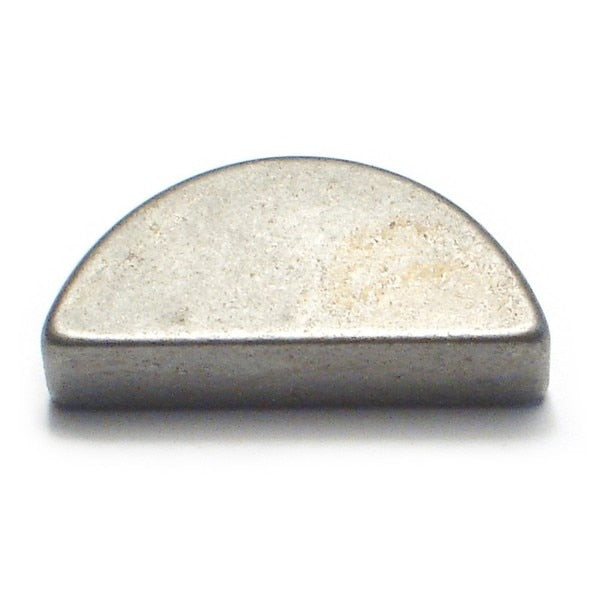 Woodruff Key,  10 x 13 mm Key Size,  Steel Zinc,  3 PK