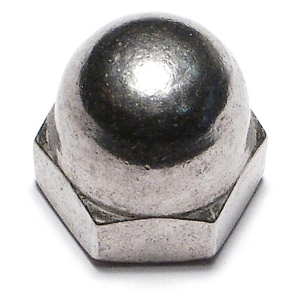 Acorn Nut,  1/2"-20,  18-8 Stainless Steel,  4 PK