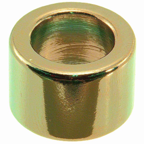 Round Spacer,  Black Chrome Steel,  1/2 in Overall Lg,  1/2 in Inside Dia
