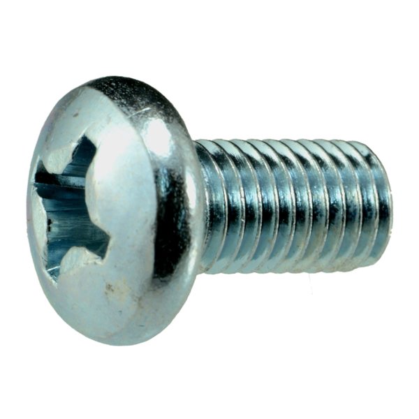 1/4"-28 x 1/2 in Phillips Pan Machine Screw,  Zinc Plated Steel,  40 PK