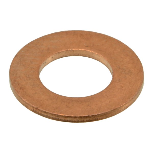 Sealing Washer,  Fits Bolt Size M6 Copper,  Copper Finish,  20 PK