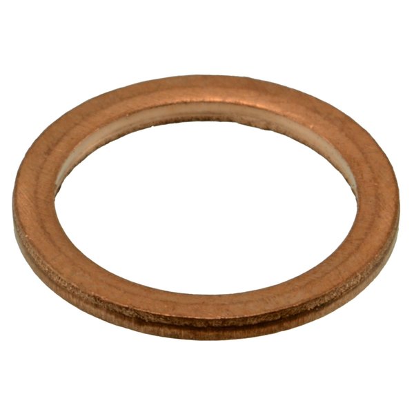 Sealing Washer,  Fits Bolt Size M12 Copper,  Copper Finish,  10 PK