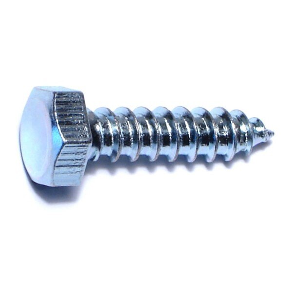 Lag Screw,  5/16 in,  1-1/4 in,  Steel,  Zinc Plated Hex Hex Drive,  20 PK