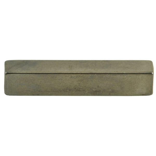 Machine Key Machine Key,  Square End,  Stainless Steel,  1 in L,  3/16 in Sq,  6 PK
