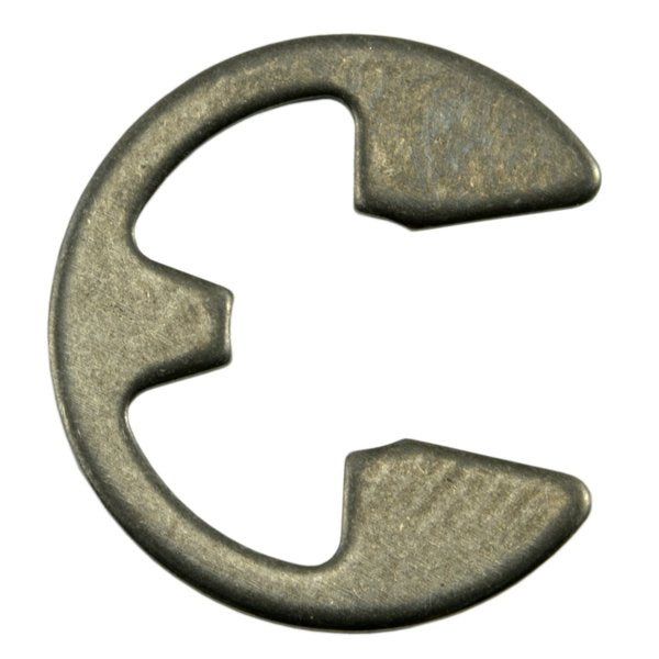External-E E-Clip,  18-8 Stainless Steel,  Plain Finish,  1/4 in Shaft Dia,  20 PK