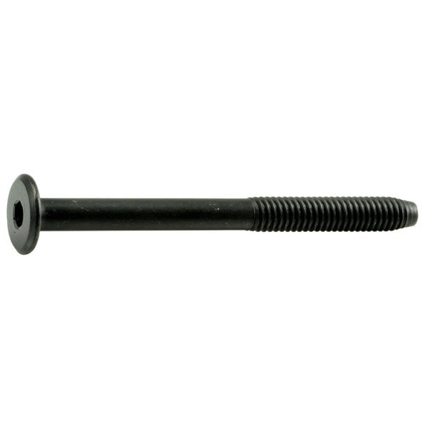 5/16"-18 x 3.55" Black Steel Coarse Thread Joint Connector Bolts 4PK