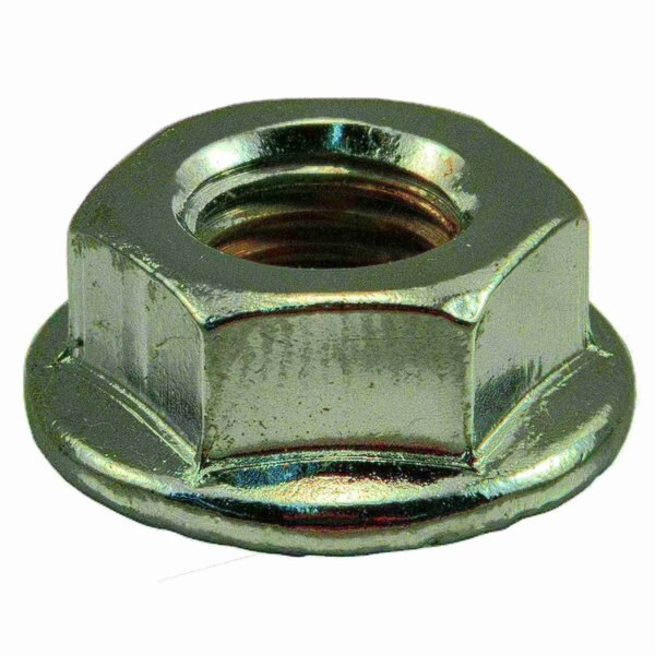 Flange Nut,  5/16"-24,  Steel,  Chrome Plated,  6 PK