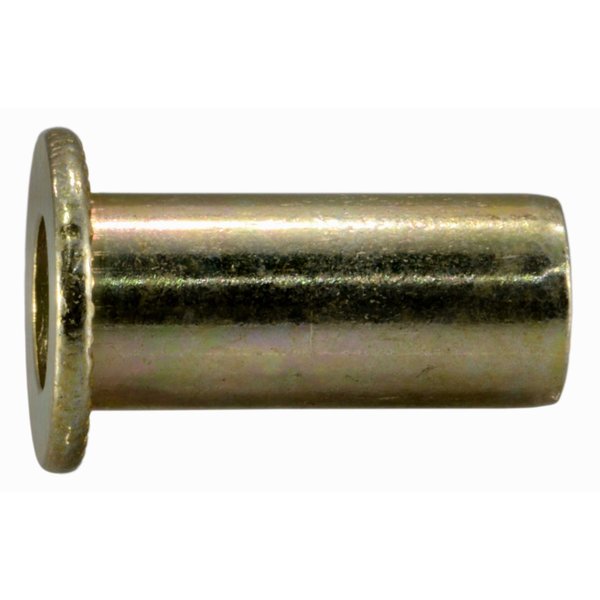 Blind Nut Insert,  M6-1.00 Thrd Sz,  Steel,  Zinc Yellow,  8 PK