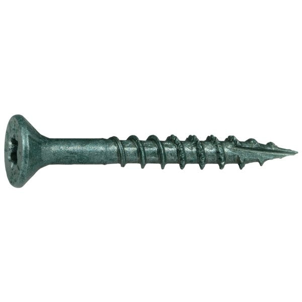 Deck Screw,  #9 x 1-1/2 in,  Steel Bugle Head Torx Drive,  803 PK