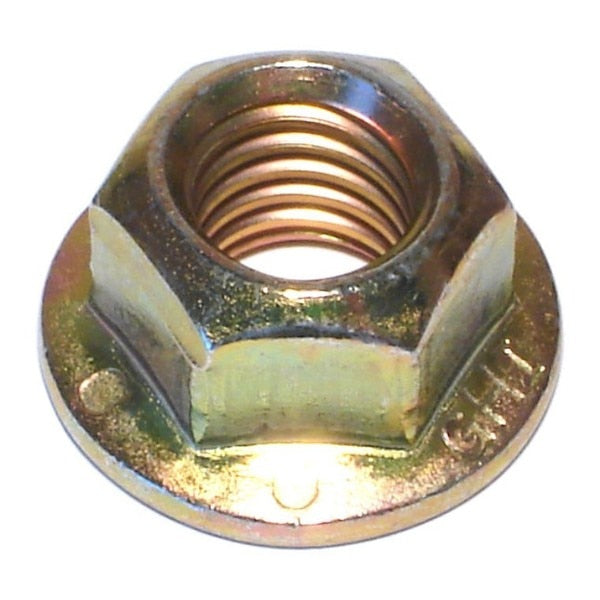 Lock Nut,  1/2"-13,  Steel,  Grade 8,  Yellow Zinc,  50 PK