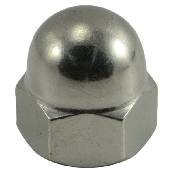 Acorn Nut,  1/2"-13,  18-8 Stainless Steel,  10 PK