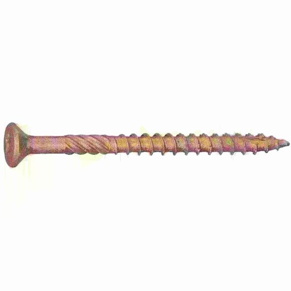 Deck Screw,  #9 x 2-1/2 in,  Steel Bugle Head Torx Drive,  2500 PK