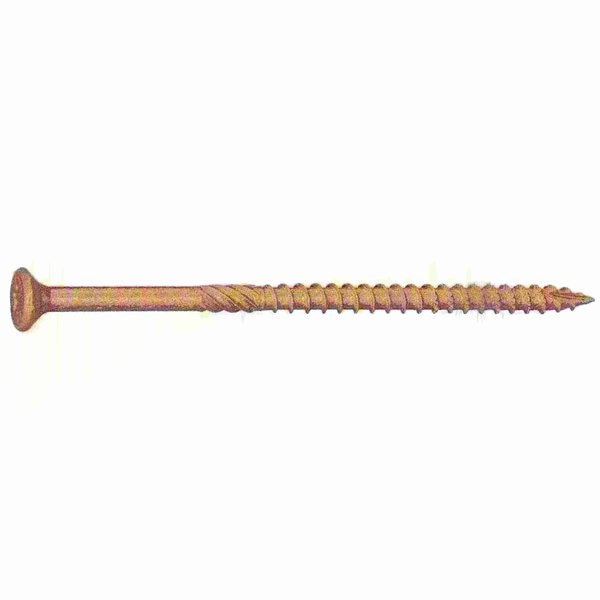 Deck Screw,  #10 x 4 in,  Steel Bugle Head Torx Drive,  1000 PK