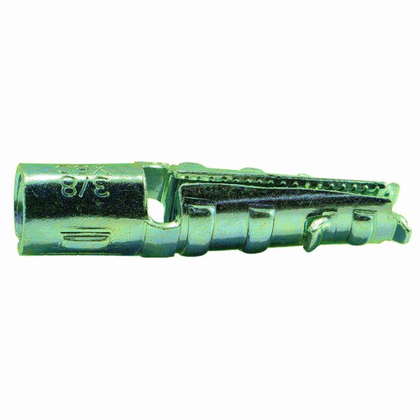 Crocodile Short Lag Shield,  3/8" Dia,  2" L,  Steel Zinc Plated,  50 PK