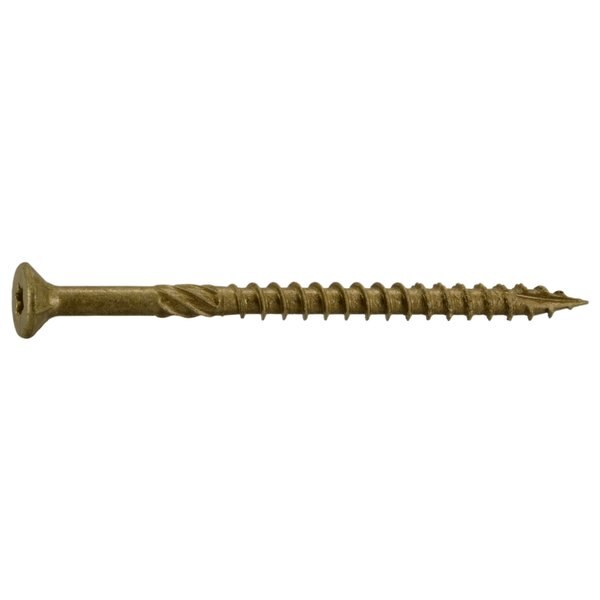 Deck Screw,  #10 x 3 in,  Steel Flat Head Torx Drive,  1500 PK