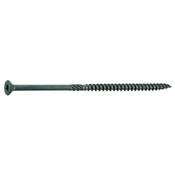 Deck Screw,  #12 x 5 in,  Steel Flat Head Torx Drive,  195 PK