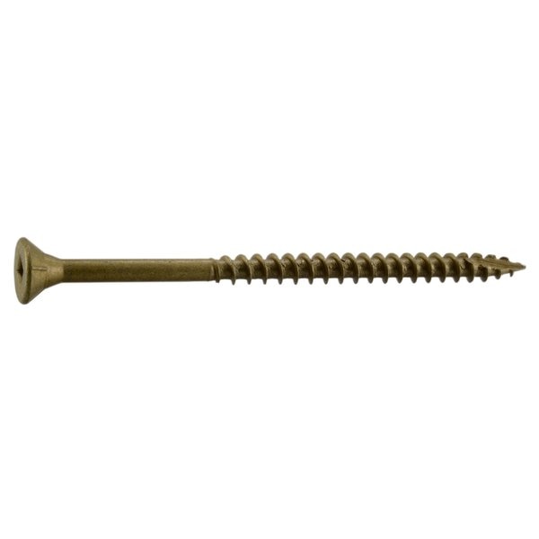 Deck Screw,  #8 x 3 in,  Steel Bugle Head Square Drive,  439 PK