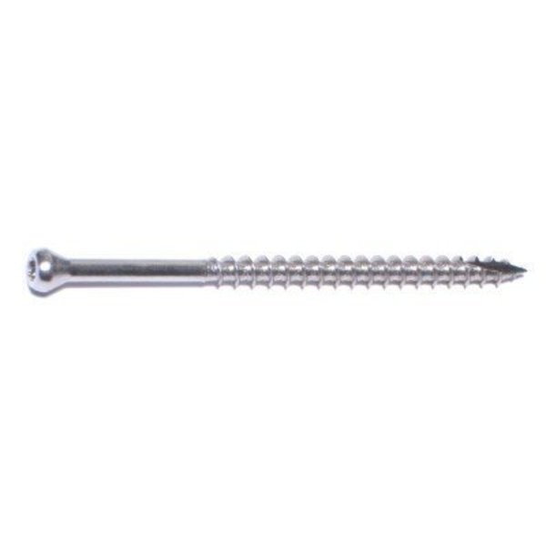 Deck Screw,  #9 x 3 in,  Stainless Steel Trim Head Torx Drive,  464 PK
