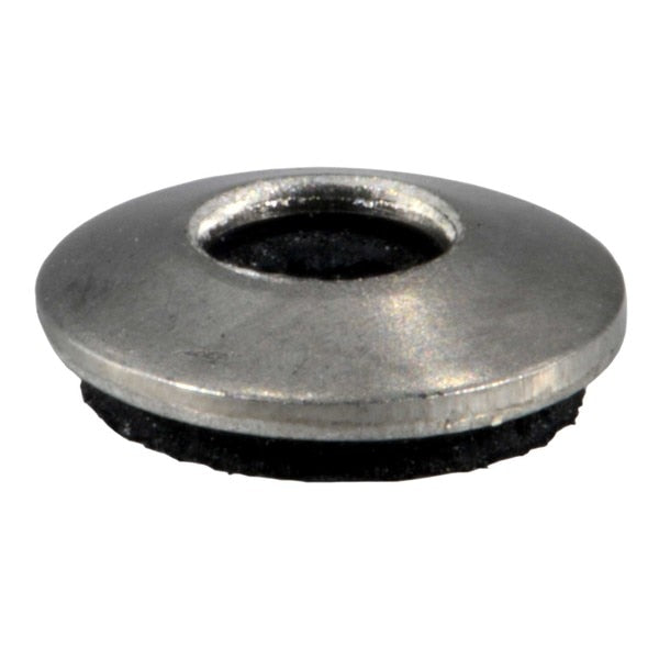 Sealing Washer,  Fits Bolt Size #6 Rubber,  Stainless Steel,  Rubber,  18-8 Stainless Steel Finish