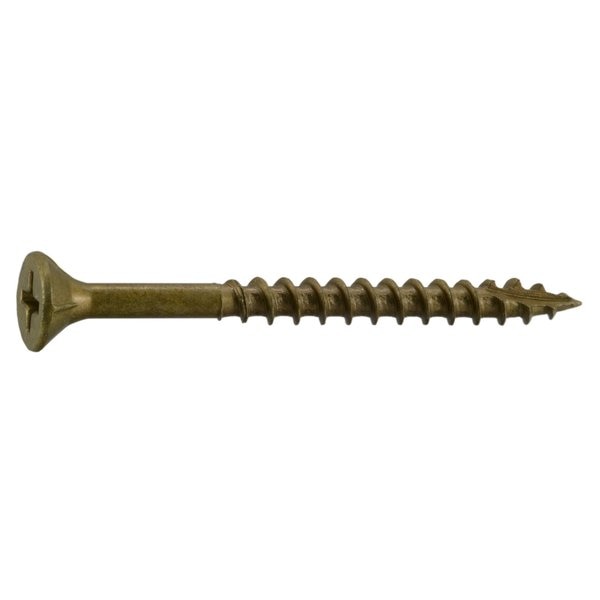 Deck Screw,  #7 x 2 in,  Steel Bugle Head Phillips Drive,  715 PK