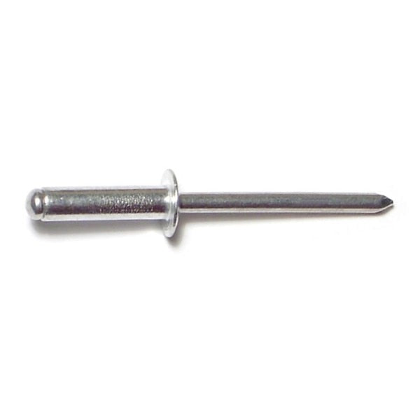 Blind Rivet,  Domed Head,  3/16 in Dia.,  1/2 in L,  Aluminum Body,  50 PK