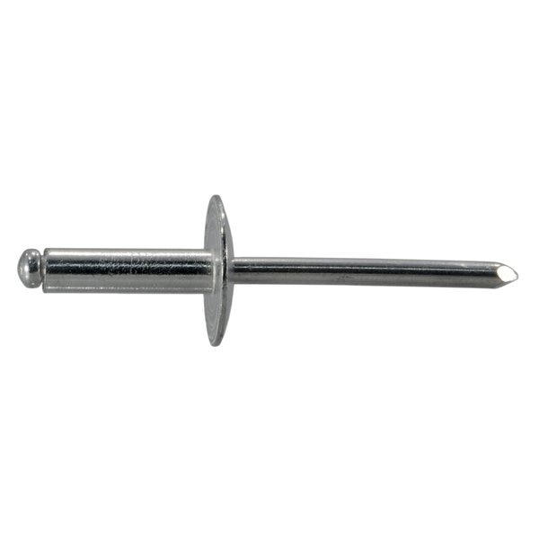 Blind Rivet,  Large Flanged Head,  3/16 in Dia.,  3/8 in L,  Aluminum Body,  50 PK