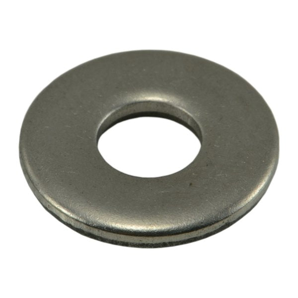 Round Rivet Washer,  3/16 in ID,  18-8 Stainless Steel,  Plain Finish,  50 PK