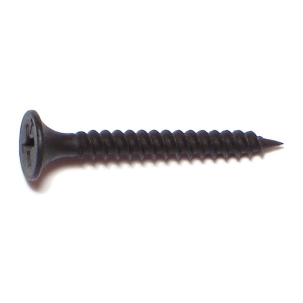 Drywall Screw,  #6 x 1-1/4 in,  Steel Flat Head Phillips Drive,  841 PK