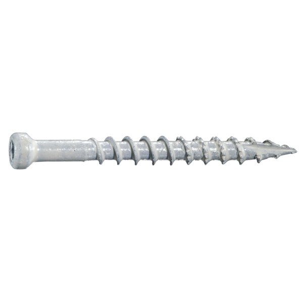 Deck Screw,  #8 x 1-5/8 in,  18-8 Stainless Steel Trim Head Torx Drive,  203 PK