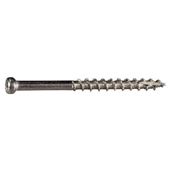 Deck Screw,  #8 x 2 in,  316 Stainless Steel Trim Head 173 PK