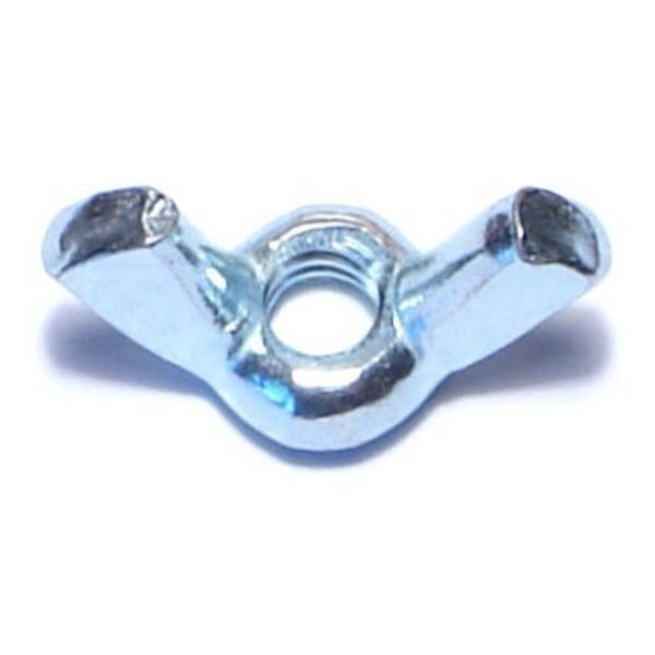 Wing Nut,  #10-24,  Steel,  Zinc Plated,  24 PK