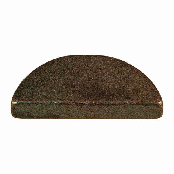 Woodruff Key,  5/32 x 7/8 in Key Size,  10 SAE Number,  Steel Zinc,  12 PK