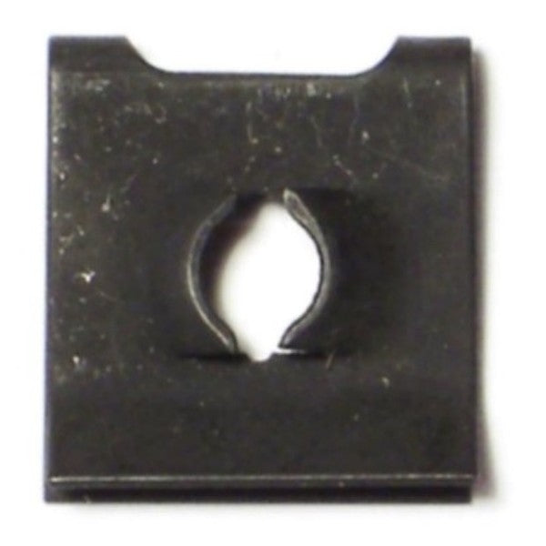 Spring Nut,  #10-24,  U Shape,  Steel,  Not Graded,  Zinc Plated Finish