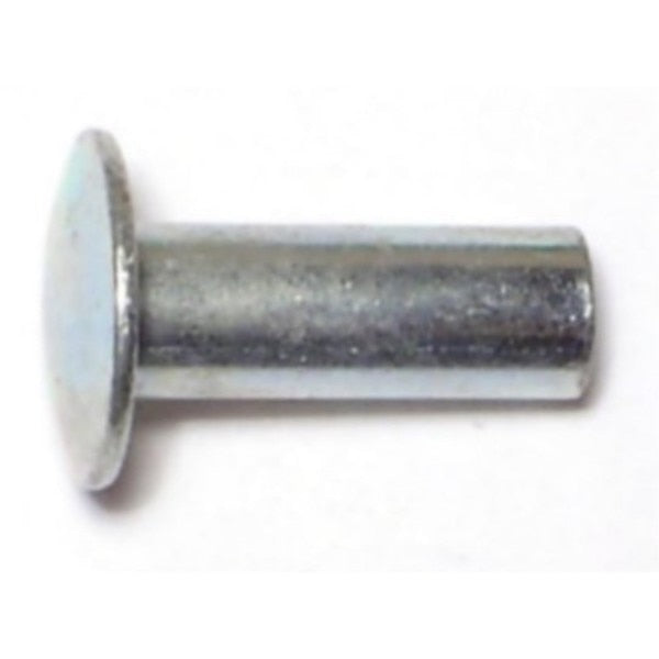 Tubular Rivet,  Truss Head,  3/16 in Dia.,  1/2 in L,  Steel Body,  36 PK