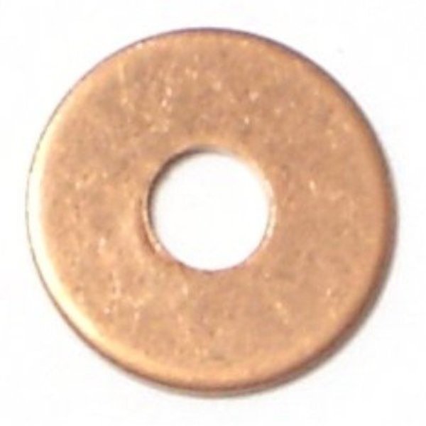 Round Rivet Washer,  #9 ID,  Copper,  72 PK