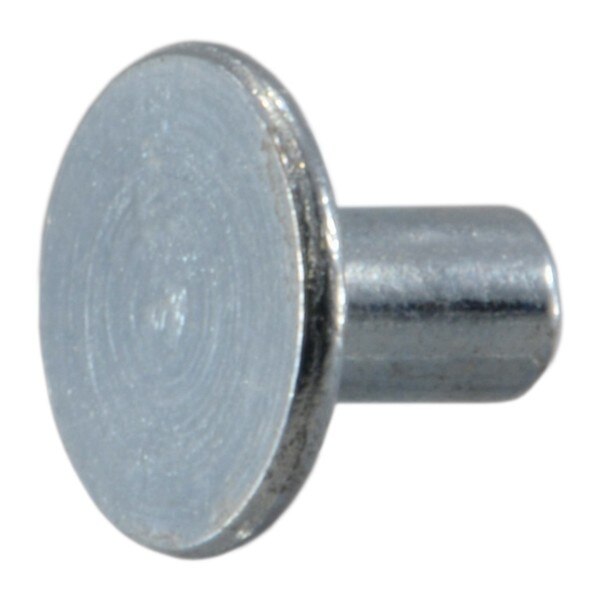 Tinner Rivet,  Flat Head,  0.24" Dia.,  Steel Body,  120 PK