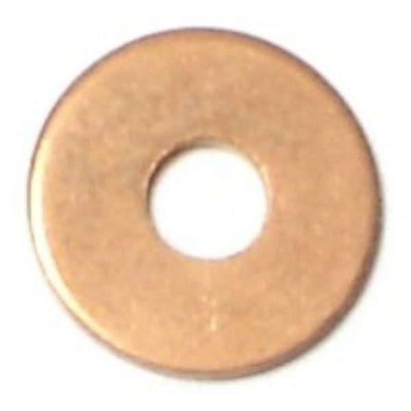 Round Rivet Washer,  #10 ID,  Copper,  72 PK