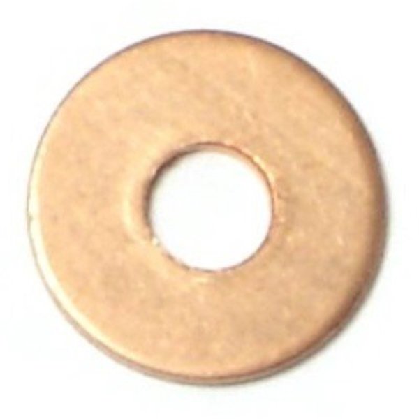 Round Rivet Washer,  #8 ID,  Copper,  74 PK