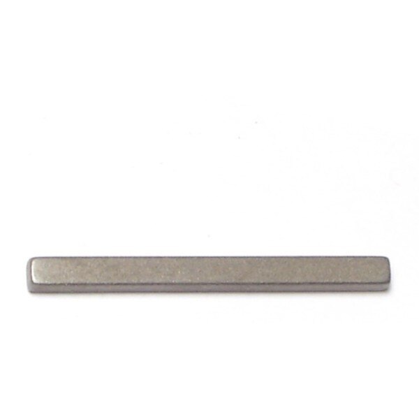 Machine Key Machine Key,  Square End,  Steel,  Zinc,  1-1/2 in L,  1/8 in Sq,  10 PK