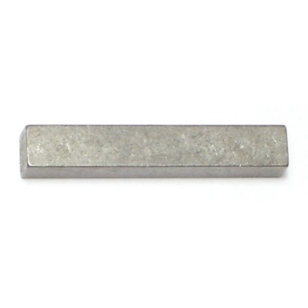 Machine Key Machine Key,  Square End,  Steel,  Zinc,  1-1/2 in L,  1/4 in Sq,  6 PK
