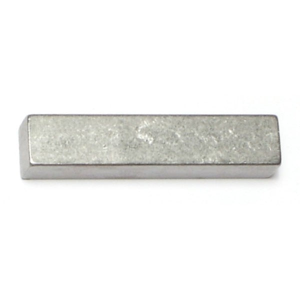 Machine Key Machine Key,  Square End,  Steel,  Zinc,  1-1/2 in L,  5/16 in Sq,  6 PK