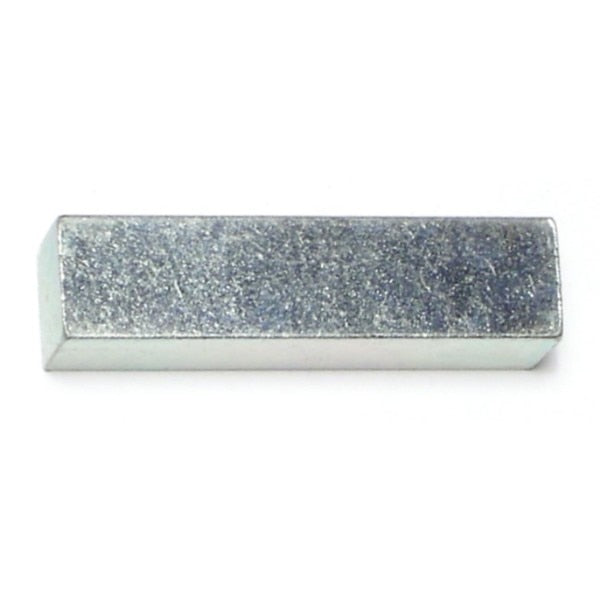 Machine Key Machine Key,  Square End,  Steel,  Zinc,  1-1/2 in L,  3/8 in Sq,  6 PK