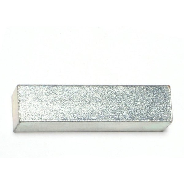 Machine Key Machine Key,  Square End,  Steel,  Zinc,  2 in L,  1/2 in Sq,  3 PK