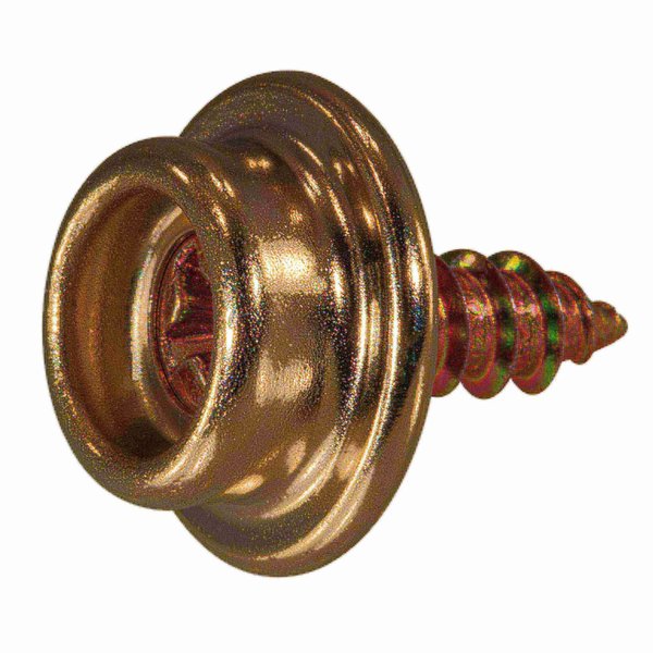 3/8" Nickel Snap Stud with Screws 1 12PK