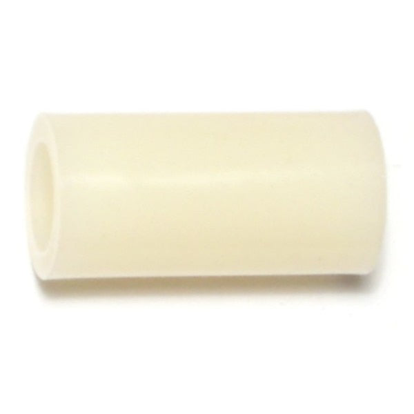 Round Spacer,  Nylon,  1 in Overall Lg,  0.328 in Inside Dia