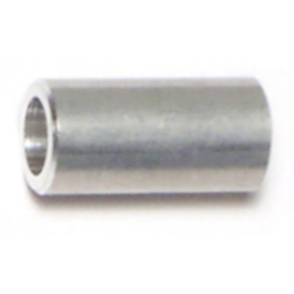 Round Spacer,  #8 Screw Size,  Aluminum,  1/2 in Overall Lg