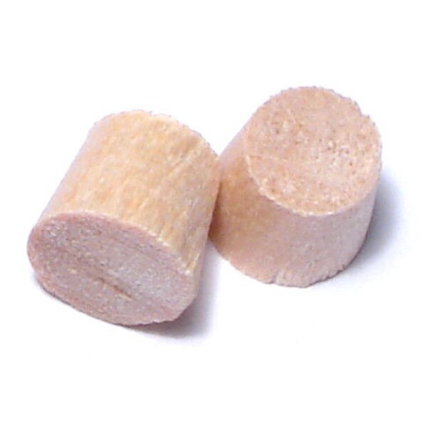 1/4" Birch Wood Flat Head Plugs 50PK