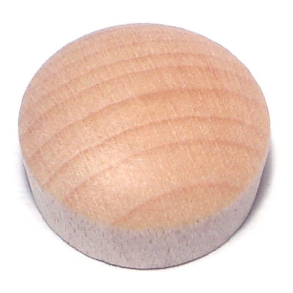 1/2" Birch Wood Round Head Plugs 30PK