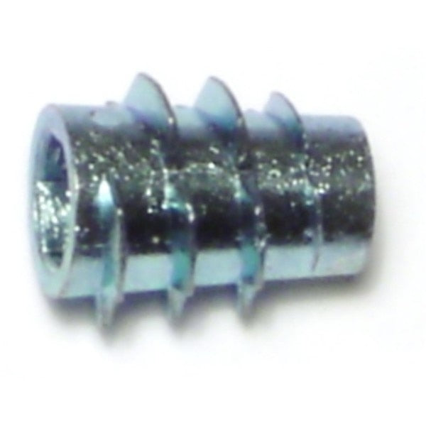Hex Drive Threaded Insert,  #10-32 Int Thrd Sz,  1/2 in L,  Zinc Alloy,  20 PK